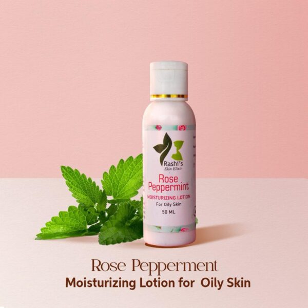 Rose Peppermint Skin Moisturizer For Oily Skin | Hydrates Skin